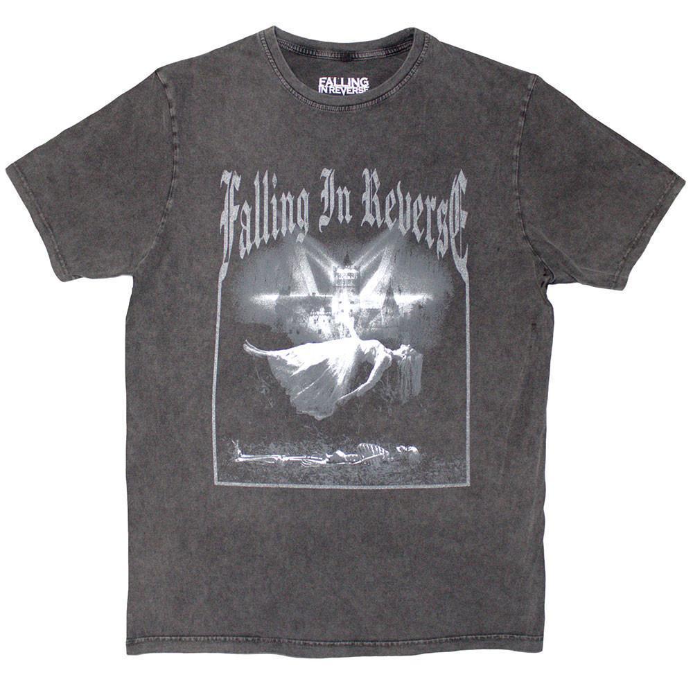 Falling In Reverse Unisex Stone Gildan T-Shirt Floating Charcoal Grey